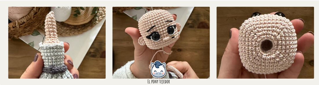 Cómo hacer la cabeza articulada a un amigurumi.