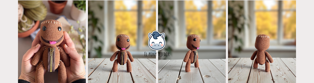 Patrón Gratis Amigurumi  Sackboy – LittleBigPlanet  - ES