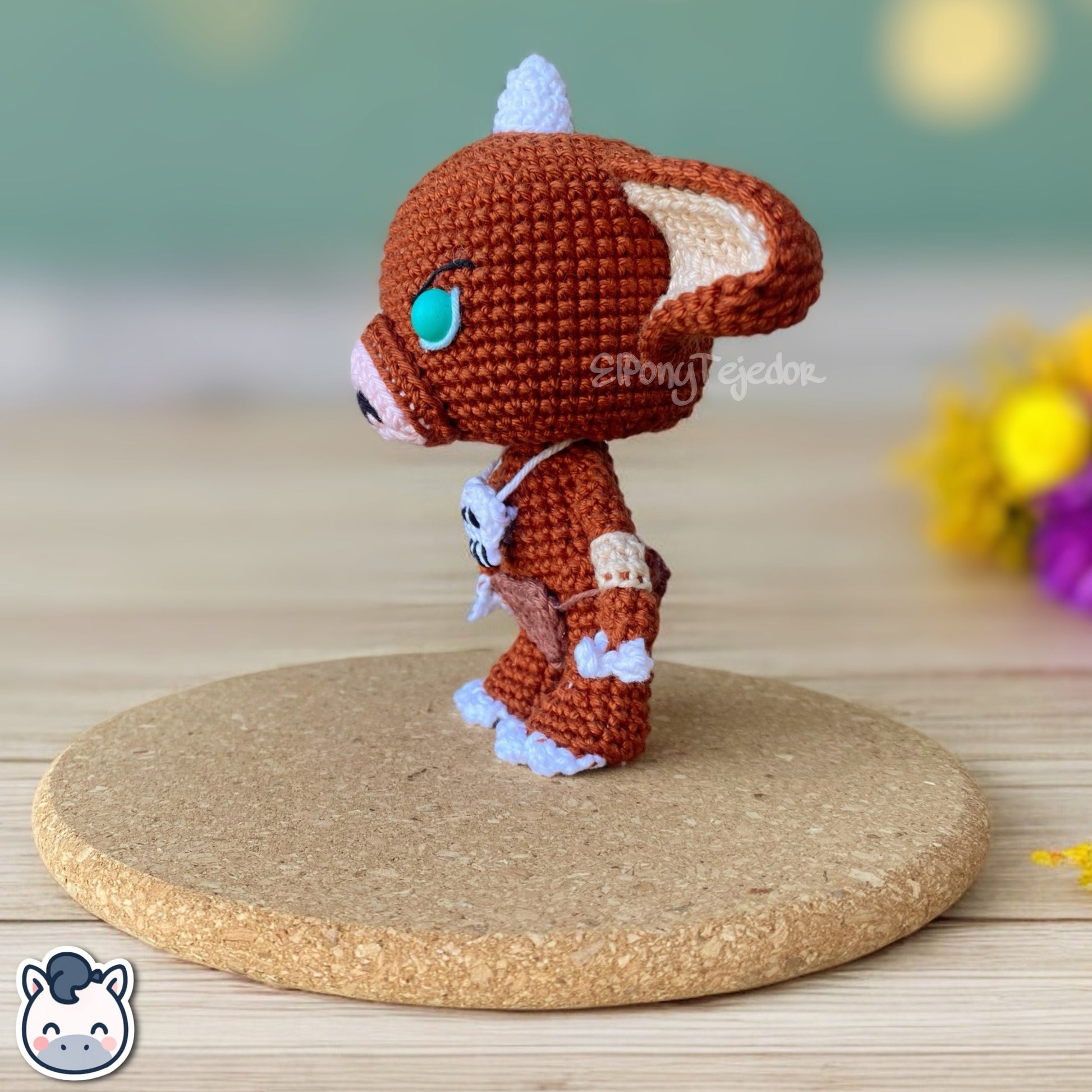Amigurumi de Bokoblin inspirado en The Legend of Zelda, tejido a mano con hilo 100% algodón. Perfecto para fans de Nintendo, gamers y amantes del crochet artesanal. Creado por El Pony Tejedor.