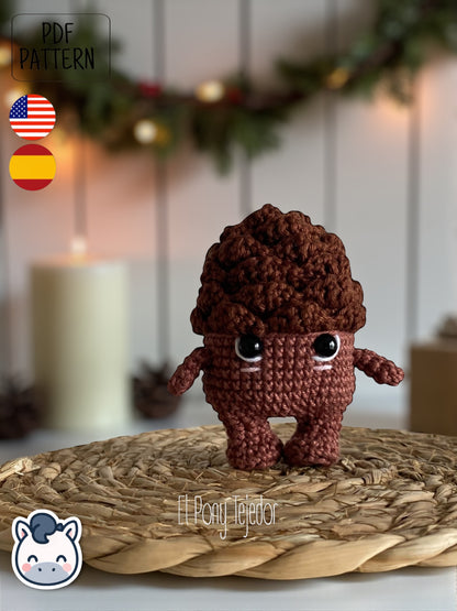 Handmade Christmas amigurumi set inspired by classic holiday ornaments, featuring a Christmas tree, festive candle and winter pinecone. Perfect Christmas crochet pattern PDF for holiday decor lovers and fans of cute handmade Christmas decorations.