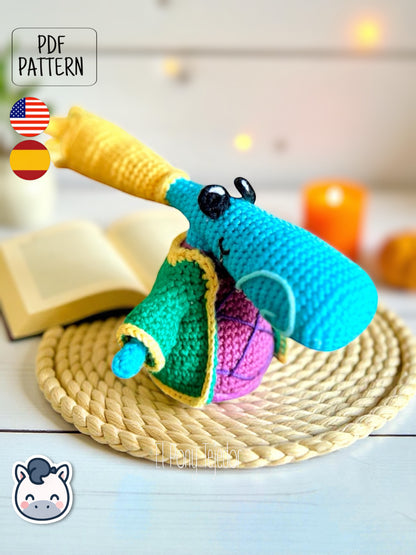 Handmade Diminuto amigurumi inspired by Ubisoft’s Rayman universe, a perfect pattern for fans of Rayman, fantasy creatures, and geek video game art.