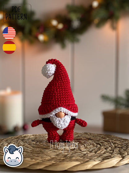 Handmade Christmees Gift, Santa and Reindeer amigurumi inspired by classic Christmas stories, festive holiday crochet pattern PDF.