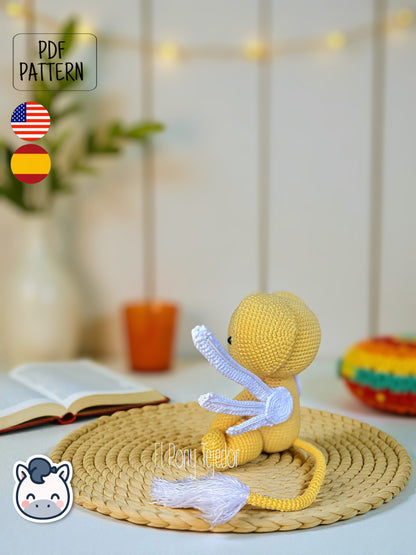Amigurumi pattern inspired by Keroberos from Cardcaptor Sakura. Perfect for anime fans, collectors, and kawaii crochet lovers. Digital PDF in English and Spanish.