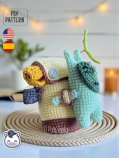 Handmade Korok (Kolog) amigurumi inspired by The Legend of Zelda, a cute crochet pattern PDF perfect for gamers, collectors and geek plush fans.