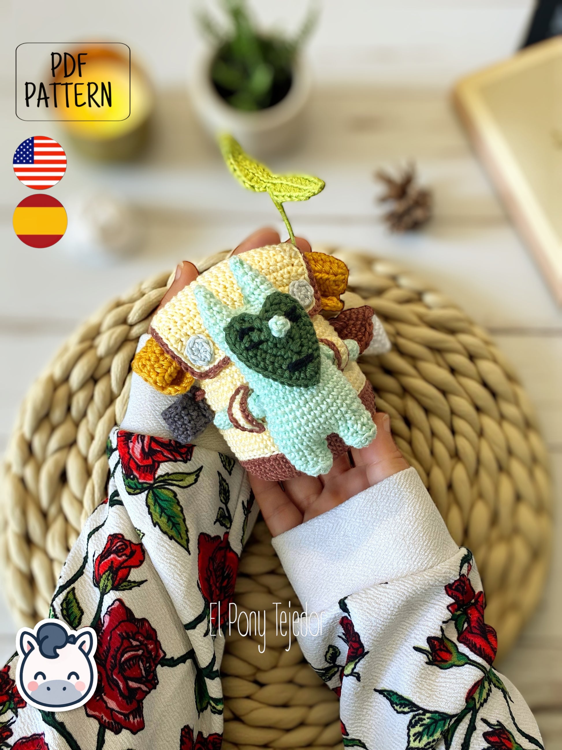Handmade Korok (Kolog) amigurumi inspired by The Legend of Zelda, a cute crochet pattern PDF perfect for gamers, collectors and geek plush fans.