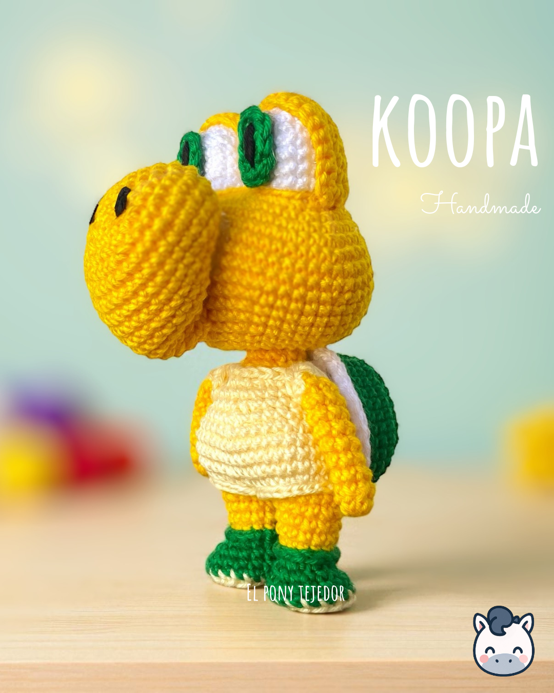 Koopa - Super Mario Bros Nintendo - Amigurumi hecho a Mano