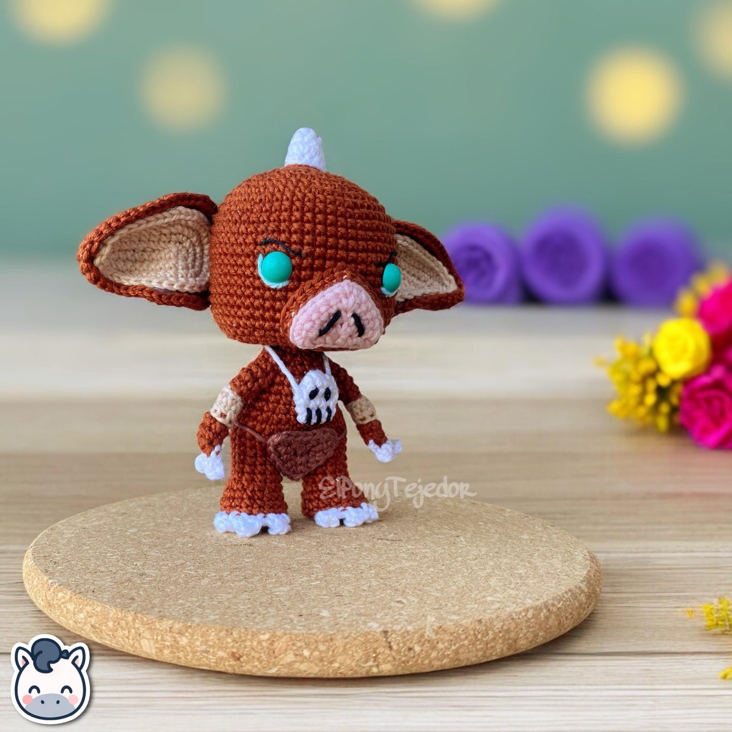 Handmade Bokoblin amigurumi inspired by Nintendo’s The Legend of Zelda, a perfect pattern for fans of Zelda, fantasy creatures, and geek gaming.