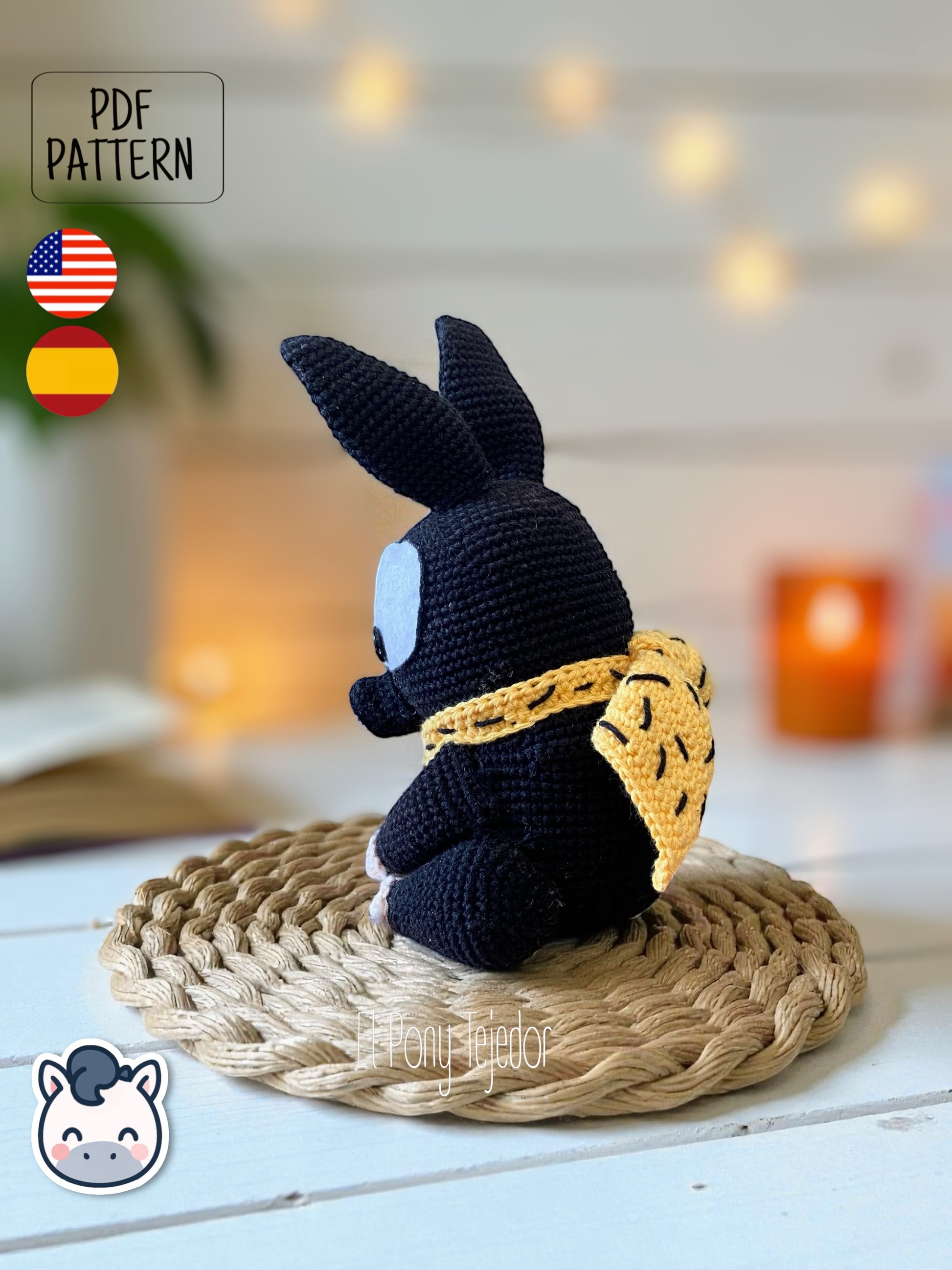 Handmade P-chan pig amigurumi inspired by Ranma ½, a kawaii crochet pattern PDF perfect for anime fans, otaku collections, and geek plush lovers.