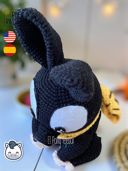 Handmade P-chan amigurumi inspired by Rumiko Takahashi’s Ranma ½, a perfect pattern for fans of anime classics, cute pigs, and nostalgic Japanese manga.