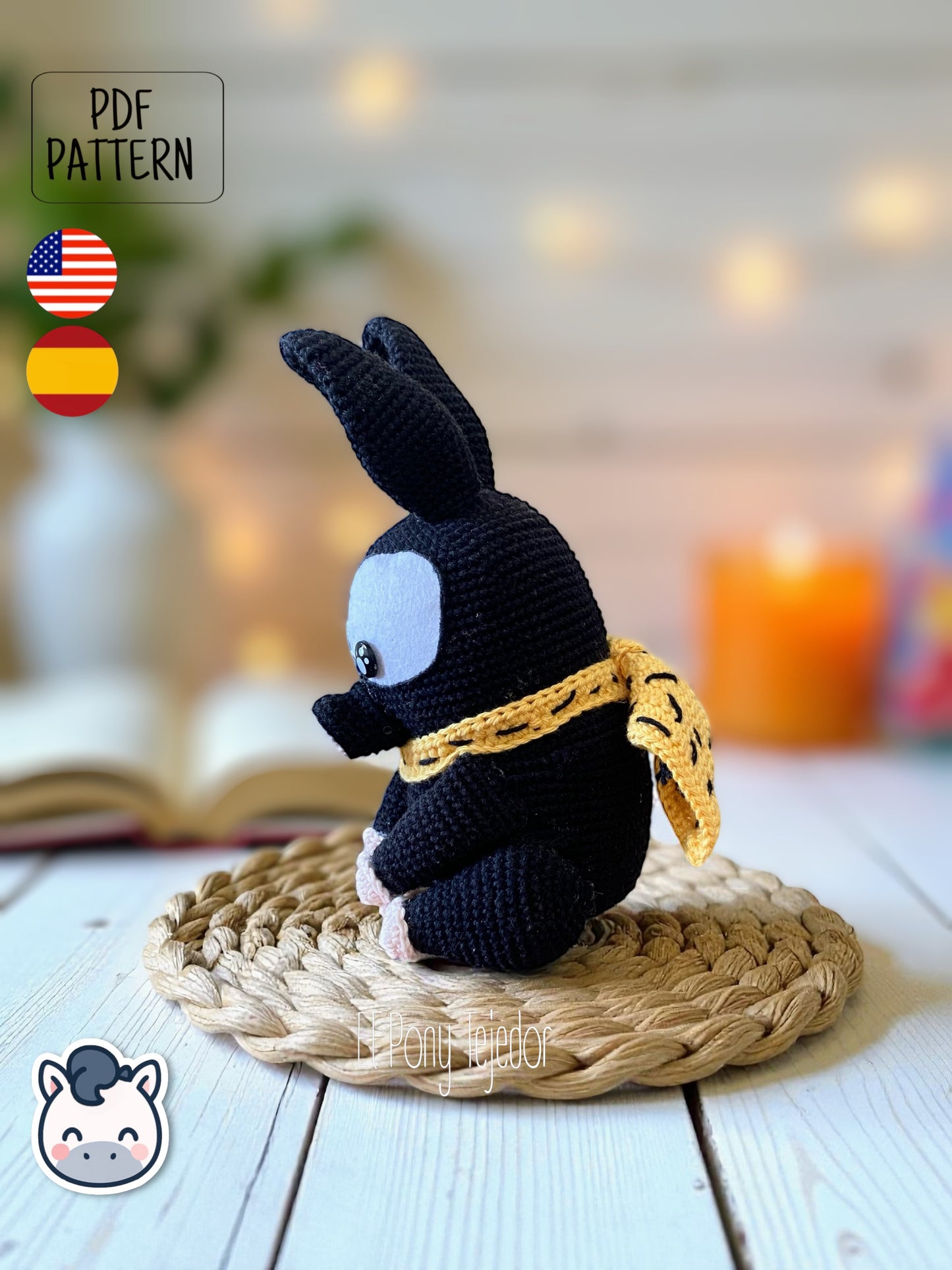 Handmade P-chan amigurumi inspired by Rumiko Takahashi’s Ranma ½, a perfect pattern for fans of anime classics, cute pigs, and nostalgic Japanese manga.