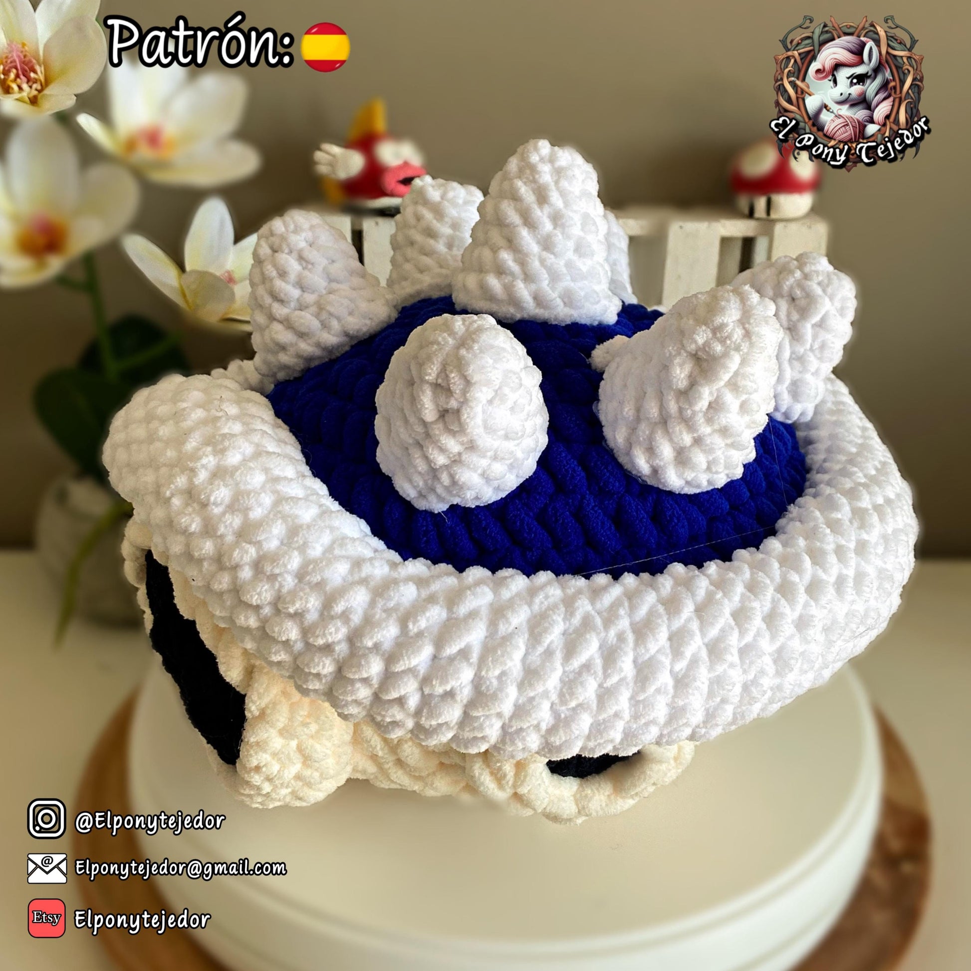 Handmade Koopa Shell amigurumi inspired by Nintendo’s Super Mario, a perfect pattern for fans of Mario, gaming nostalgia, and geek crochet collectibles.