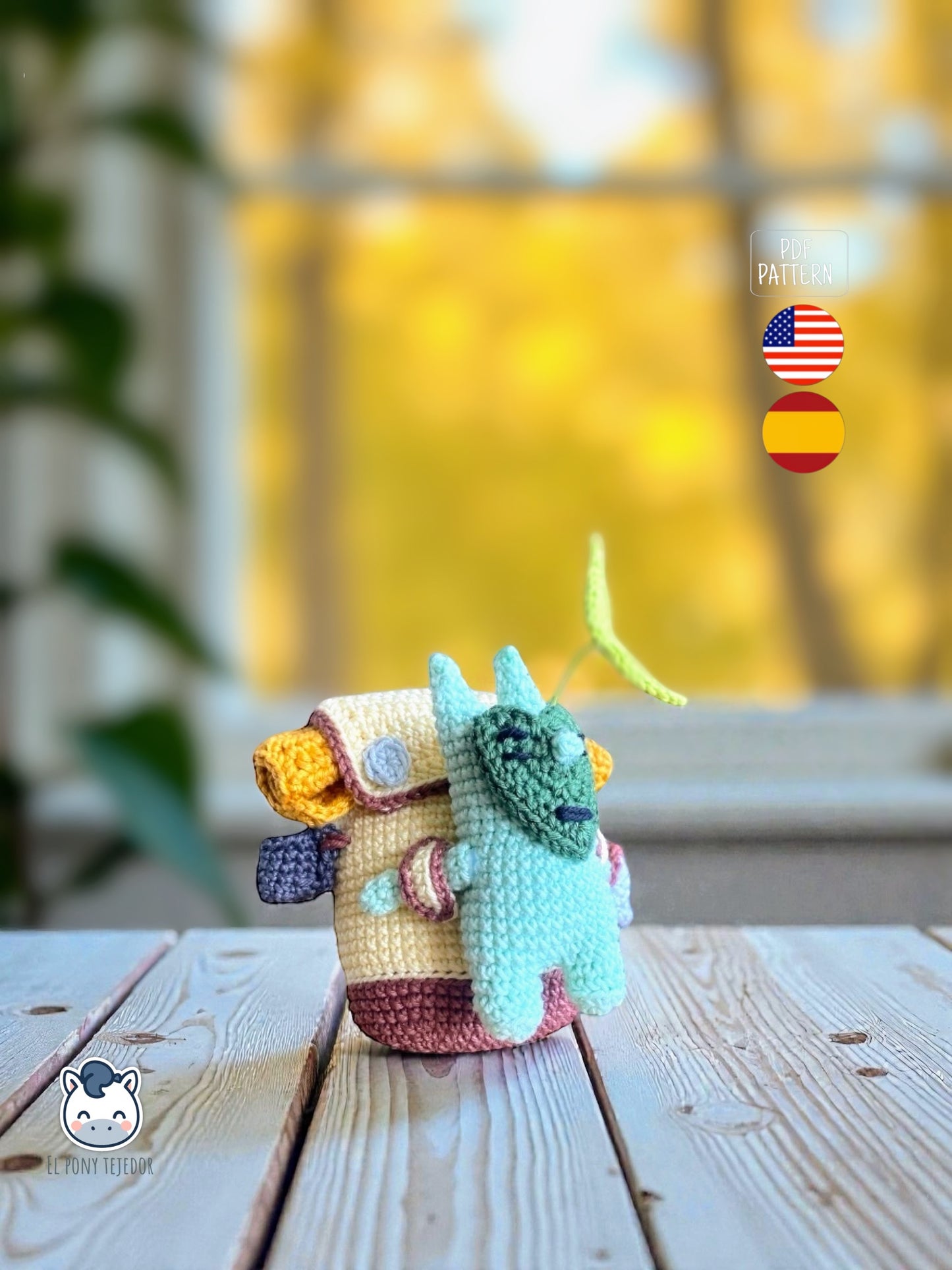 Handmade Korok amigurumi inspired by The Legend of Zelda, a cute and geeky crochet pattern PDF for video game fans and kawaii amigurumi lovers | Amigurumi Korok tejido a mano inspirado en The Legend of Zelda, patrón de ganchillo PDF ideal para fans de los videojuegos y del crochet kawaii