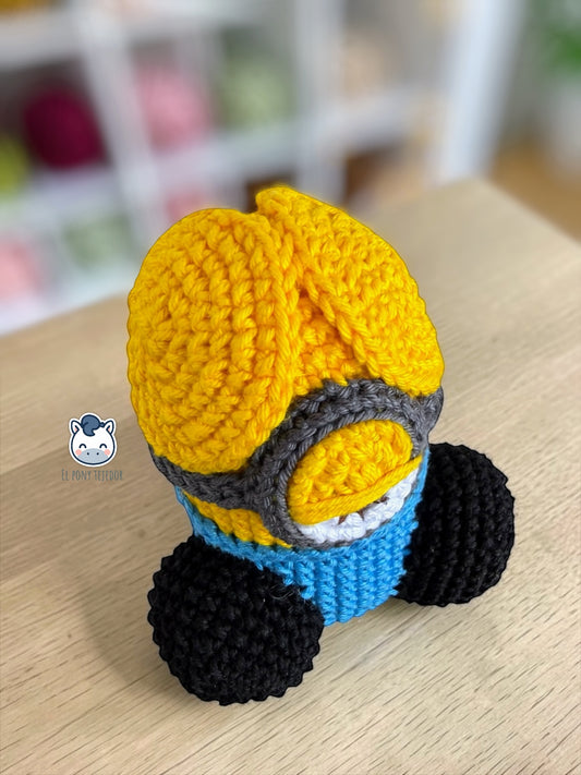 Amigurumi pene Minion tejido a crochet, patrón PDF divertido y original inspirado en los personajes amarillos