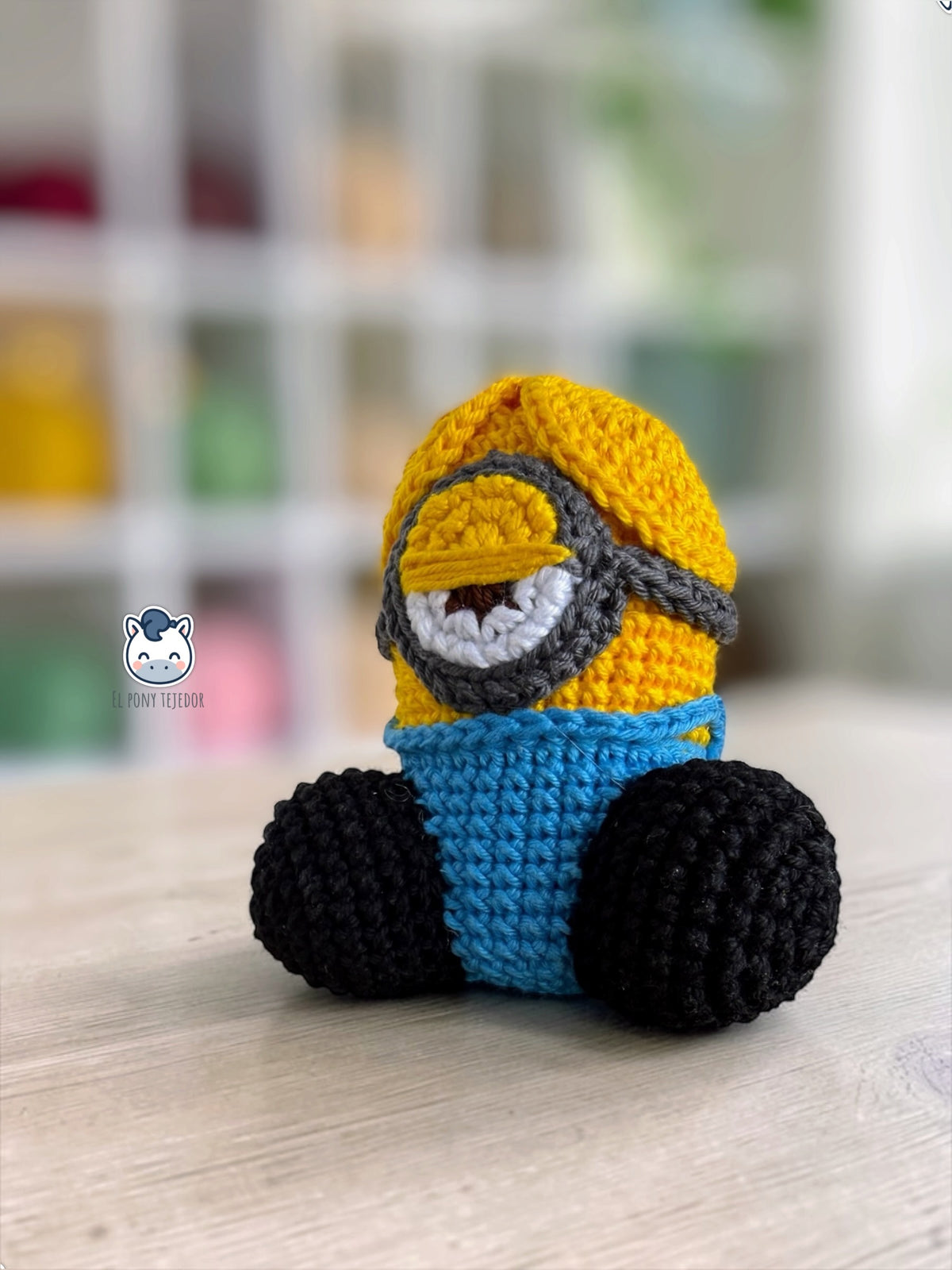 Amigurumi pene Minion tejido a crochet, patrón PDF divertido y original inspirado en los personajes amarillos