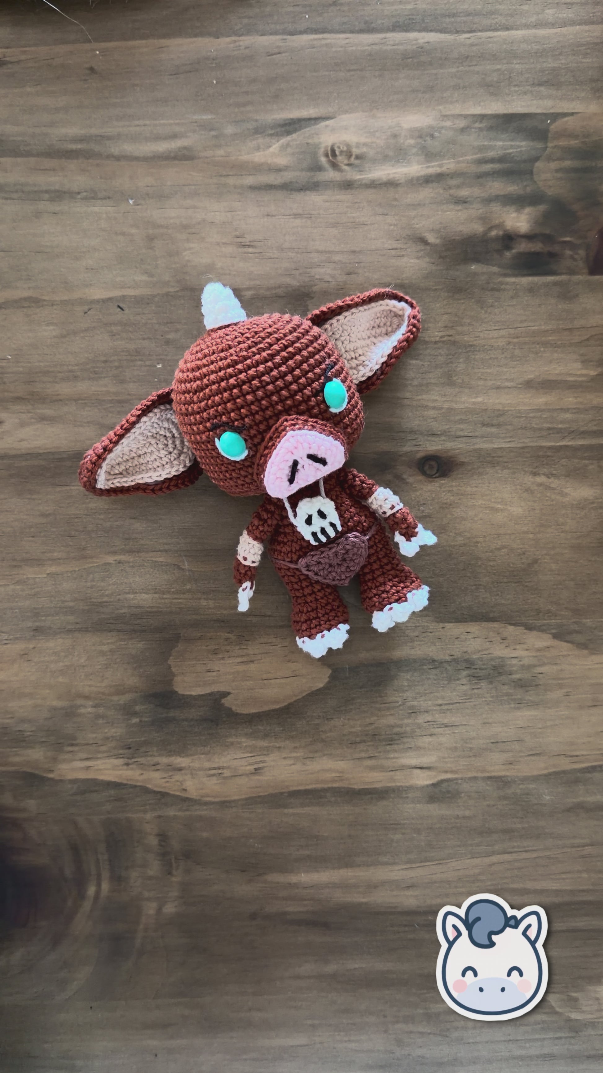 Teje tu propio Bokoblin amigurumi inspirado en Zelda con este patrón PDF en español e inglés. Ideal para fans gamers. ¡Descarga inmediata!